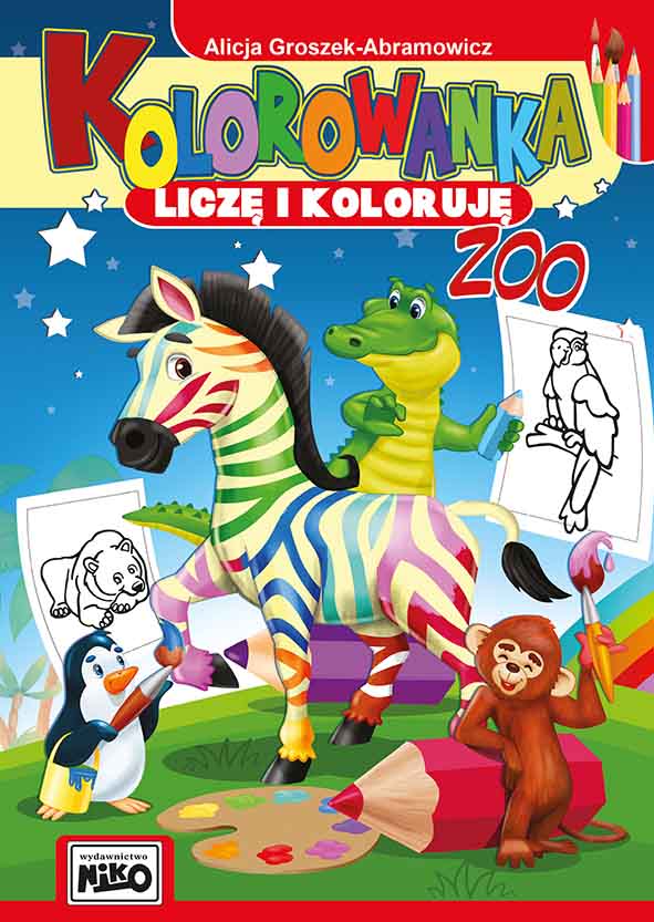 Image of Zoo kolorowanka liczę i koloruję