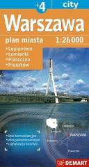 Image of Plan miasta Warszawa +4 1:26 000 DEMART