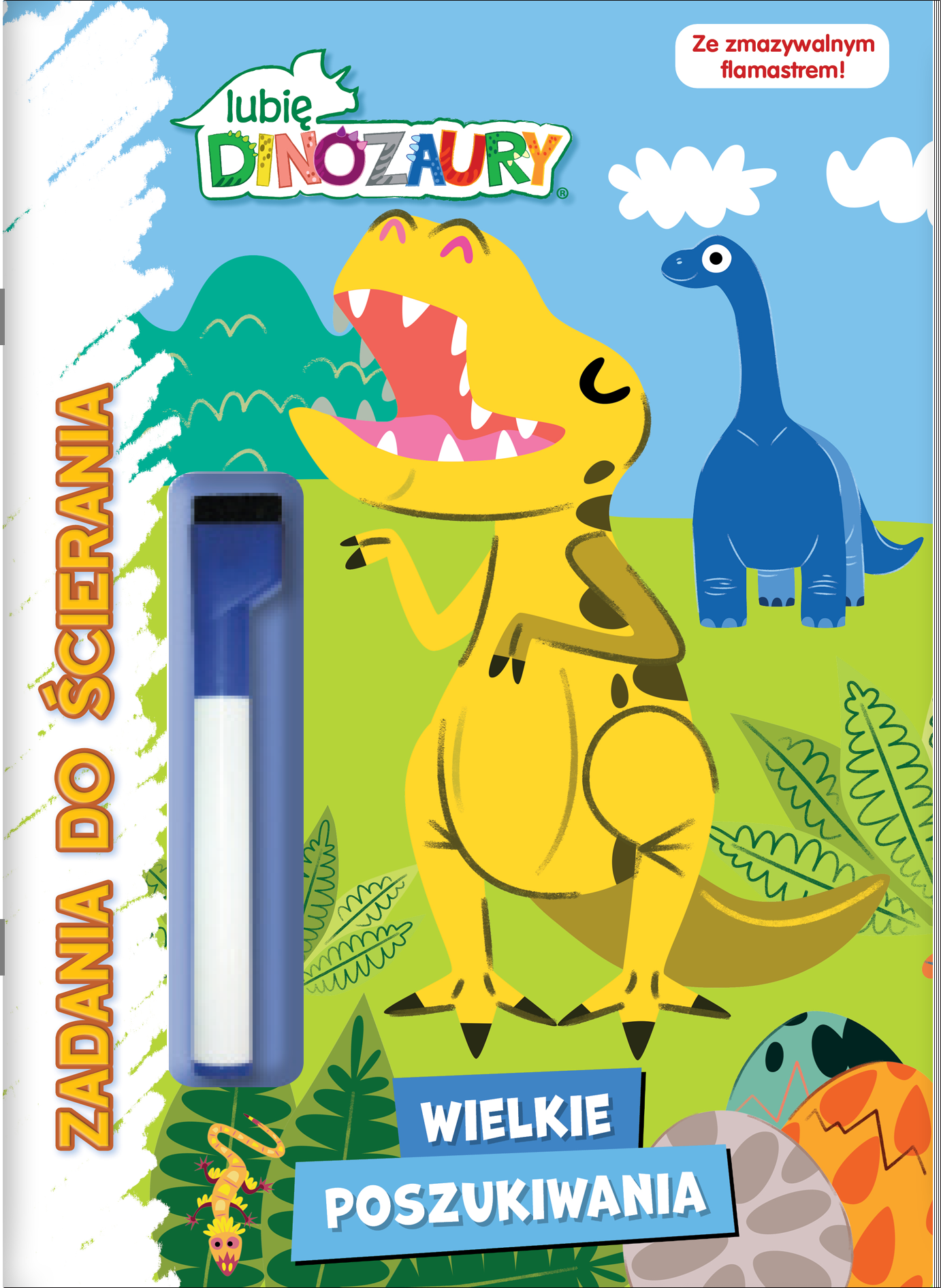 Image of Wielkie poszukiwania. Lubię dinozaury. Zadania do ścierania. Część 2