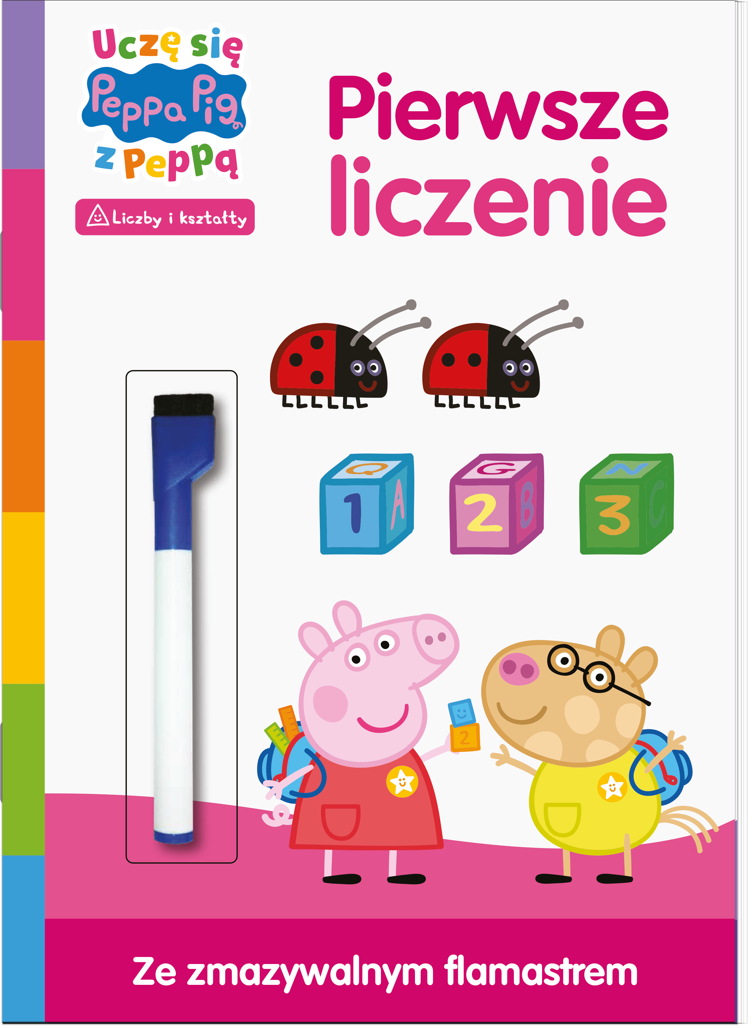 Image of Pierwsze liczenie. Świnka Peppa. Zadania do ścierania