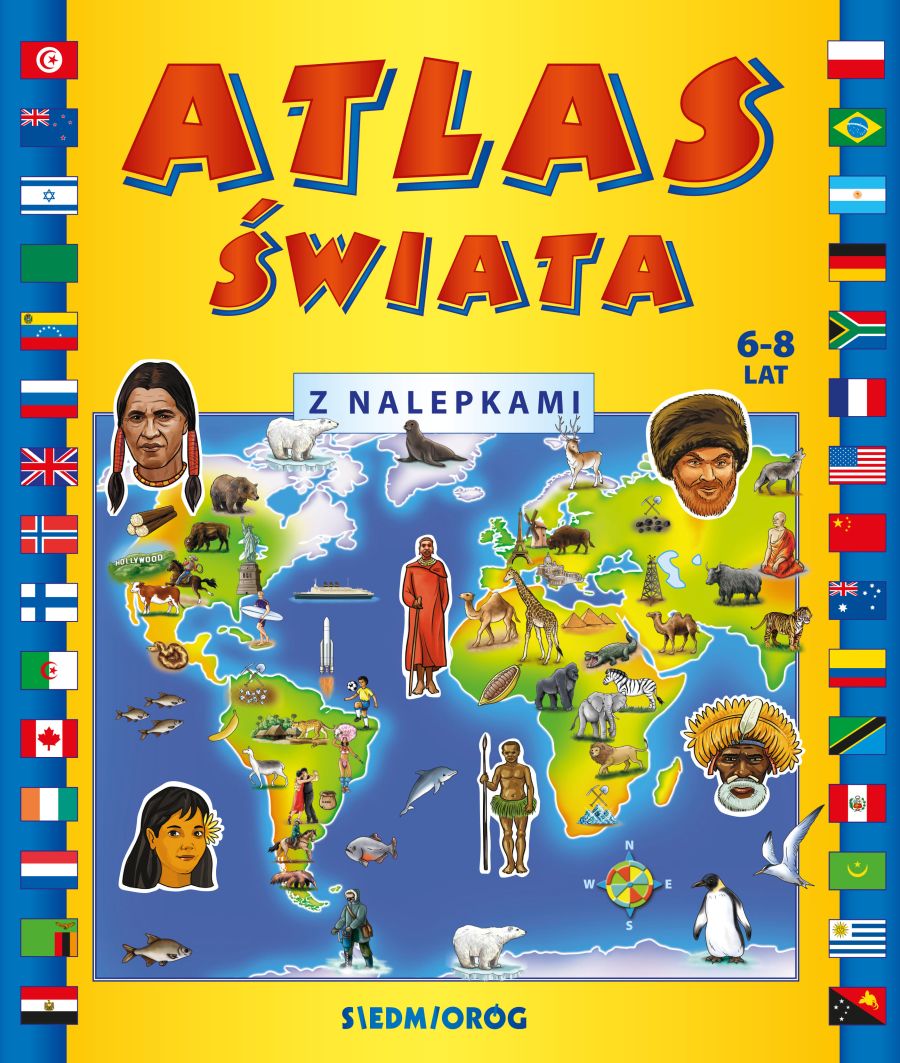 Image of Atlas świata z nalepkami
