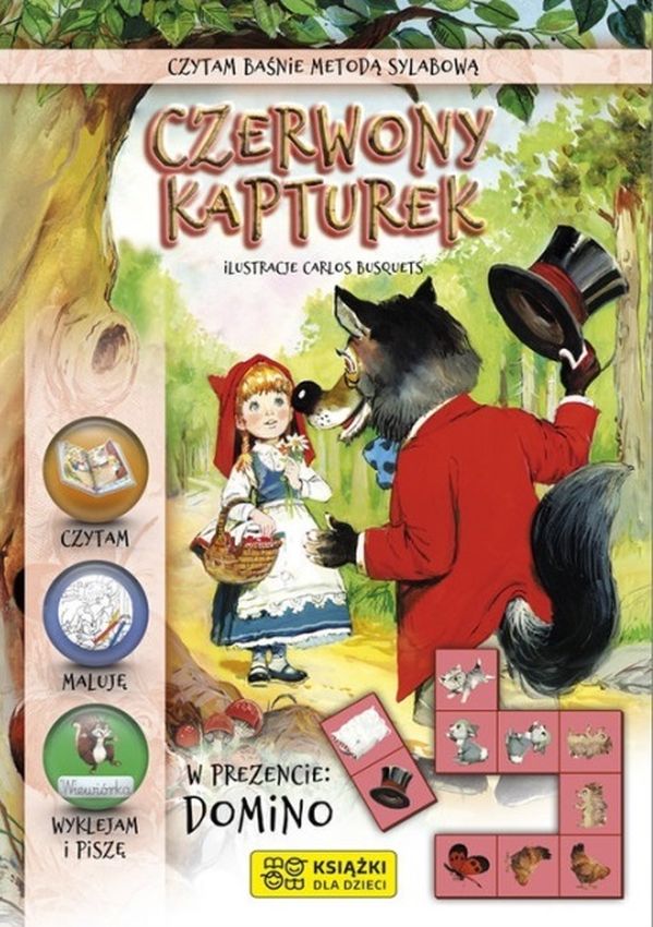 Image of Czerwony Kapturek. Czytam baśnie metodą sylabową