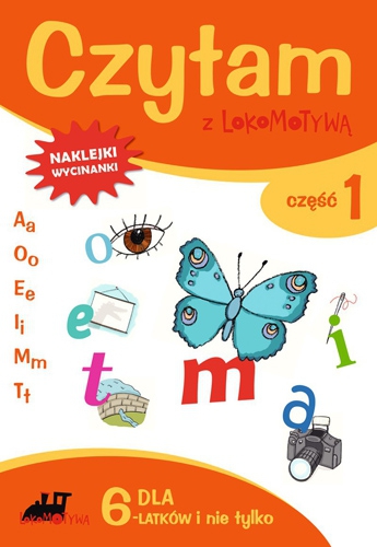 Image of Zeszyt dla sześciolatków czytam z lokomotywą cześć 1 a o e i m t