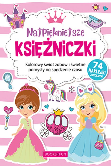 Image of Najpiękniejsze księżniczki plus naklejki z brokatem