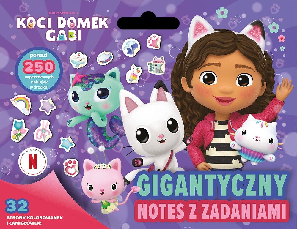 Image of Gigantyczny notes z zadaniami. Koci Domek Gabi