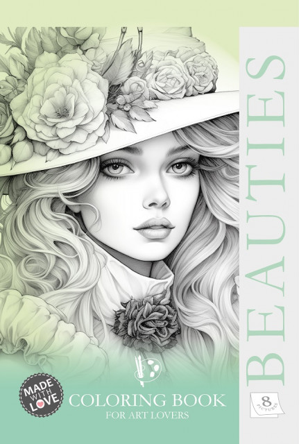 Image of Kolorowanka kreatywna A4 Beauties zielona
