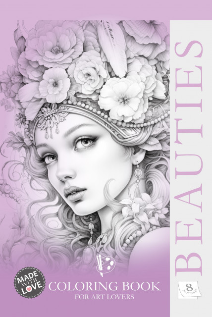 Image of Kolorowanka kreatywna A4 Beauties różowa