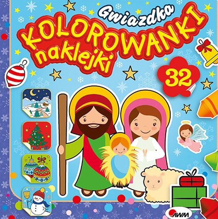 Image of Gwiazdka. Kolorowanki naklejki