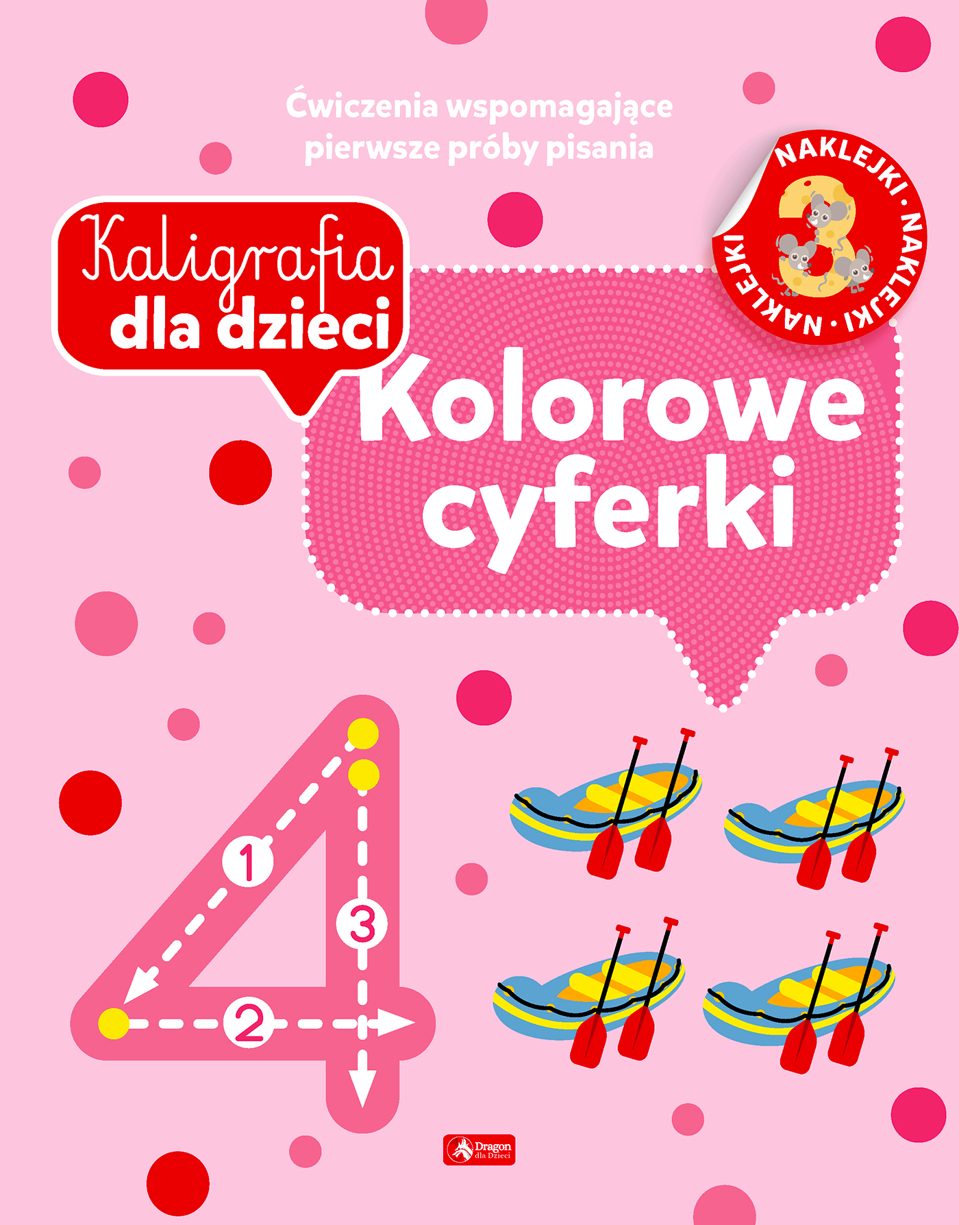 Image of Kolorowe cyferki. Kaligrafia dla dzieci