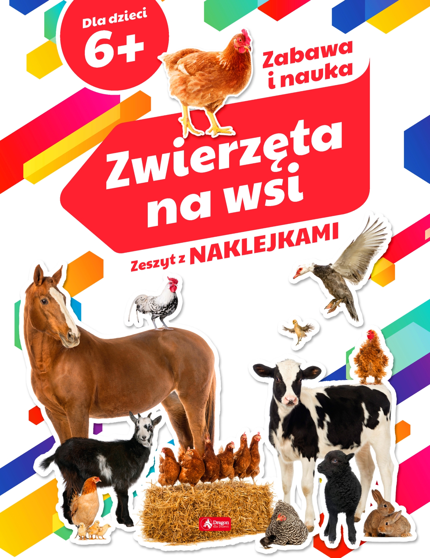 Image of Zwierzęta na wsi zeszyt z naklejkami