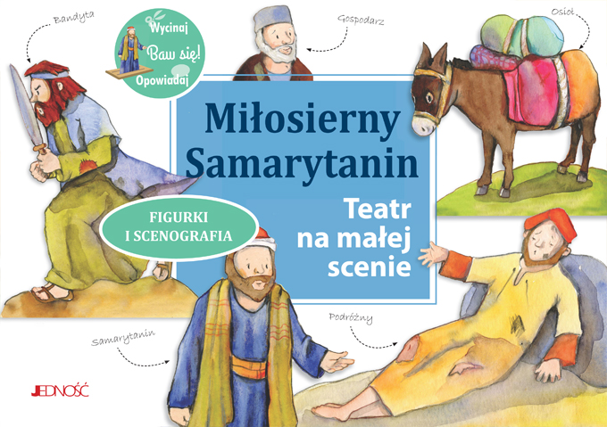Image of Miłosierny Samarytanin. Teatr na małej scenie. Figurki i scenografia