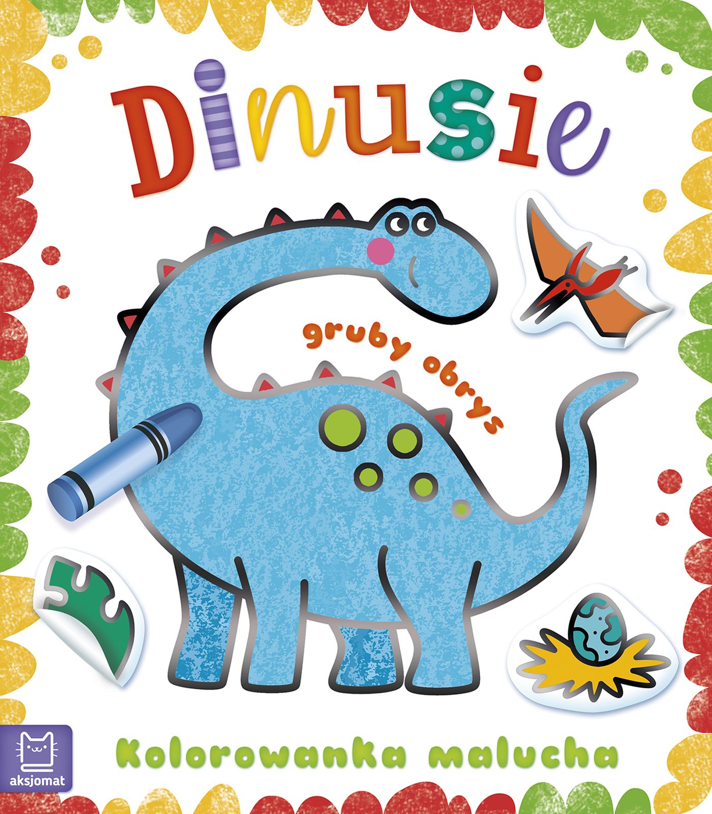 Image of Dinusie. Kolorowanka malucha z grubym obrysem