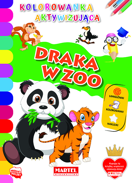 Image of Draka w ZOO. Kolorowanka aktywizująca