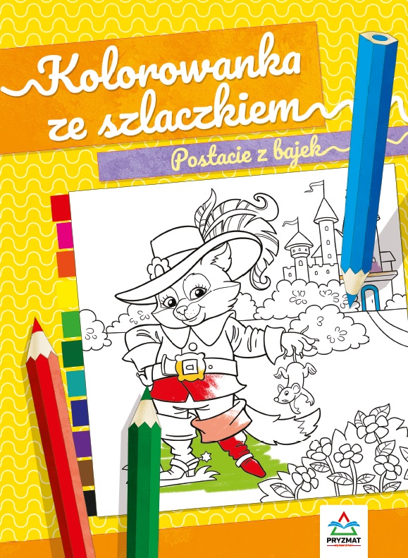 Image of Postacie z bajek. Kolorowanka ze szlaczkiem