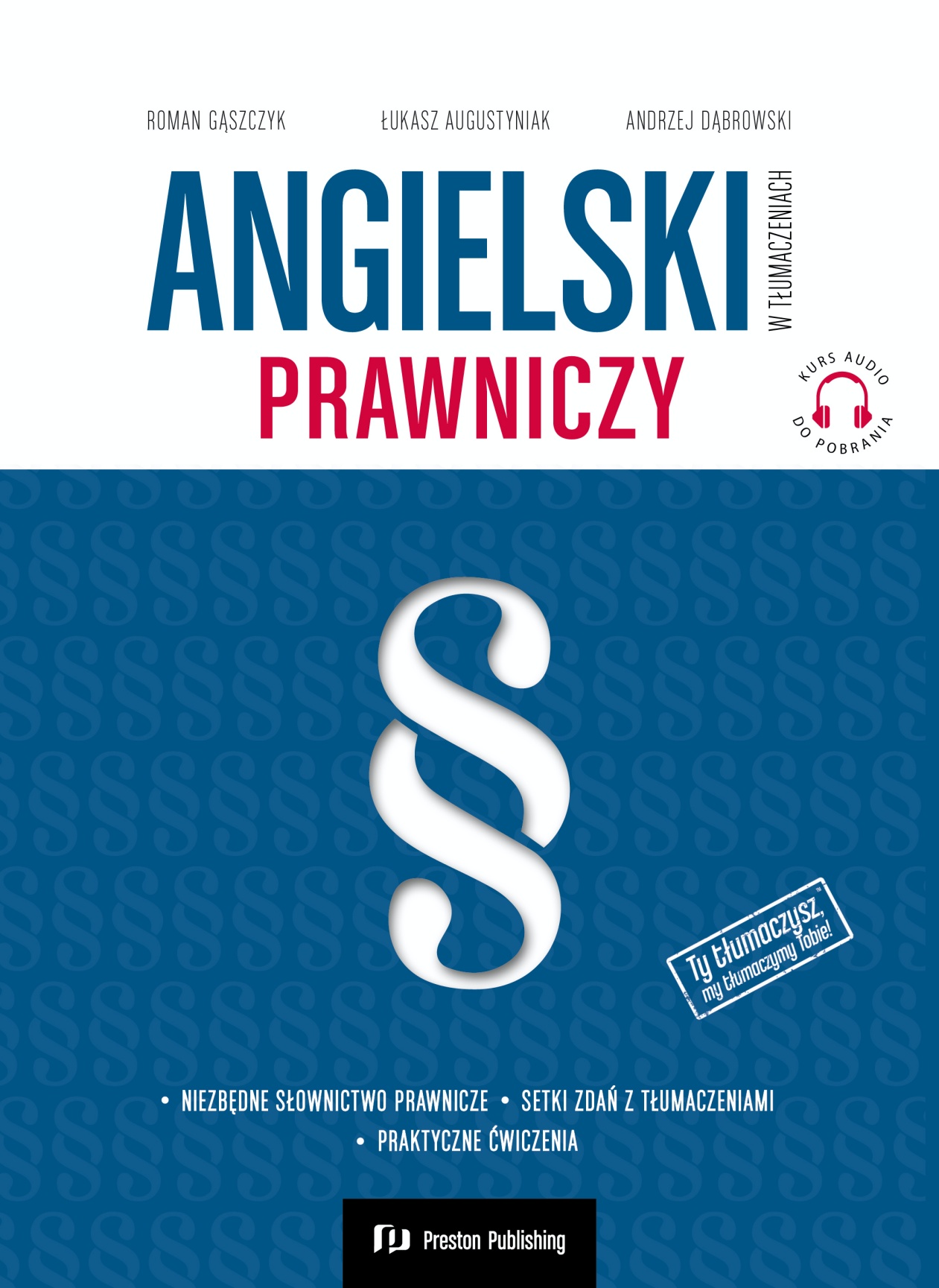 Image of Angielski w tłumaczeniach. Prawniczy + kurs audio MP3