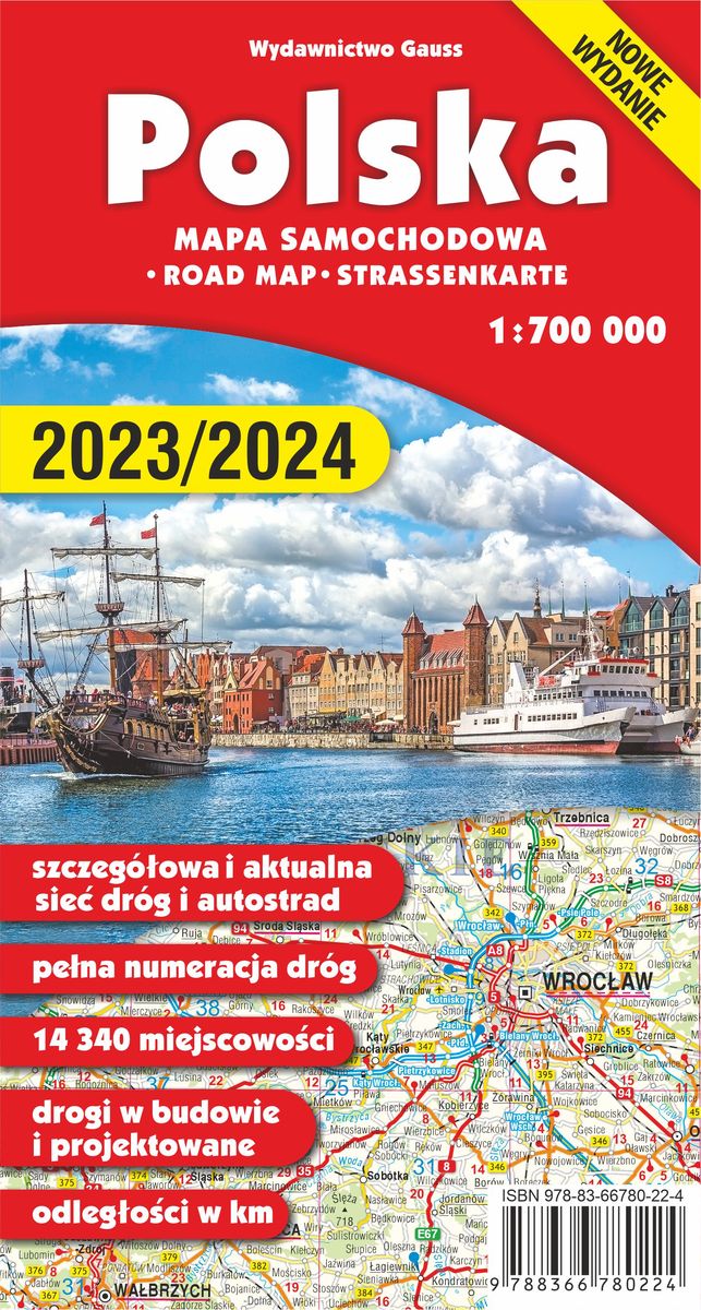 Image of Mapa Polska 1:700 000 wyd. 5