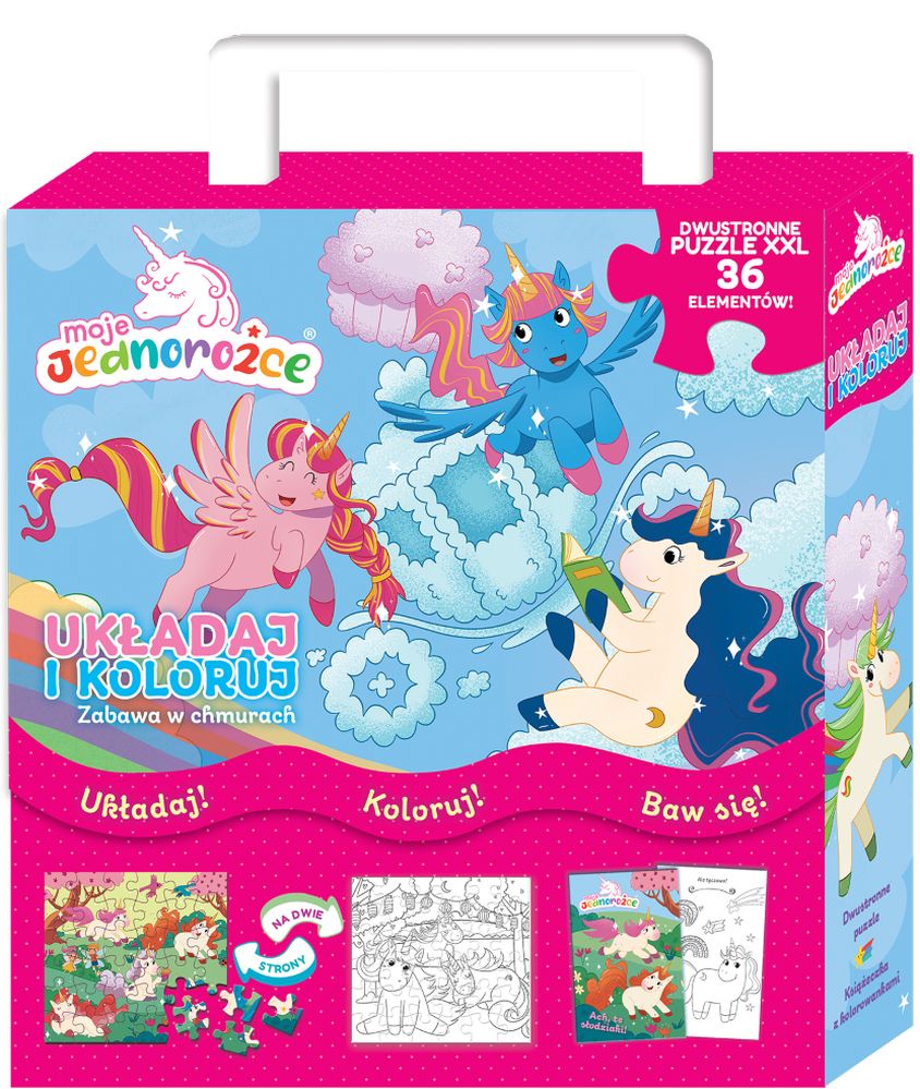 Image of Moje Jednorożce. Układaj i koloruj