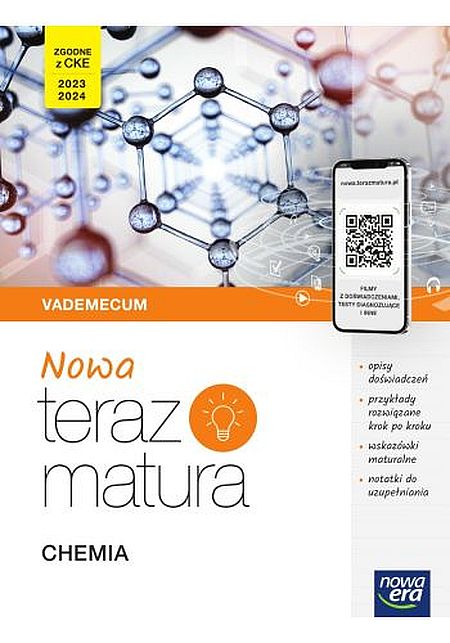 Image of Nowa Teraz matura 2023 Chemia Vademecum z cyfrowym wspomaganiem nauki poziom rozszerzony