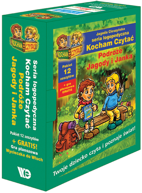 Image of Kocham Czytać 19-30 Komplet (pudełko II) Podróże Jagody i Janka