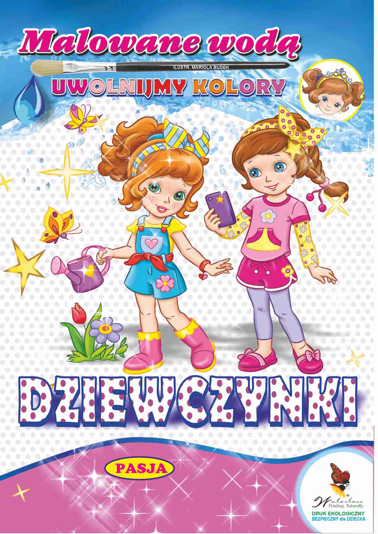 Image of Dziewczynki. Malowane wodą