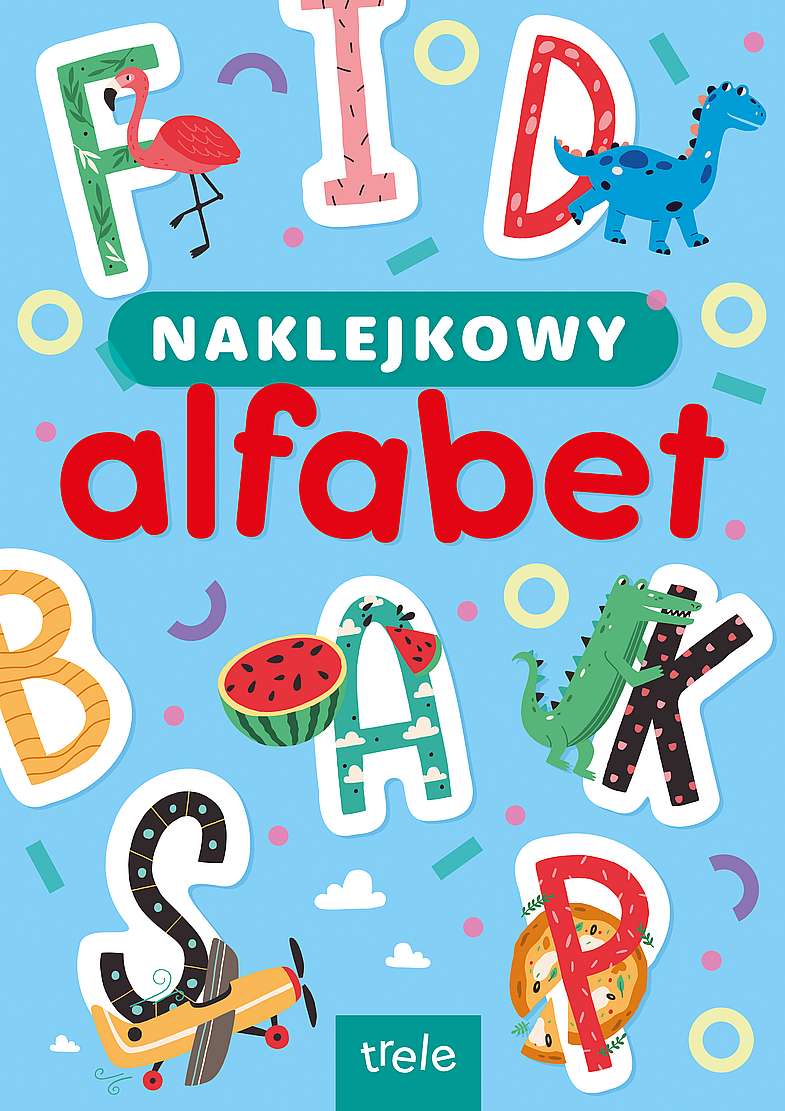 Image of Naklejkowy aflafbet. Naklejkowa szkoła