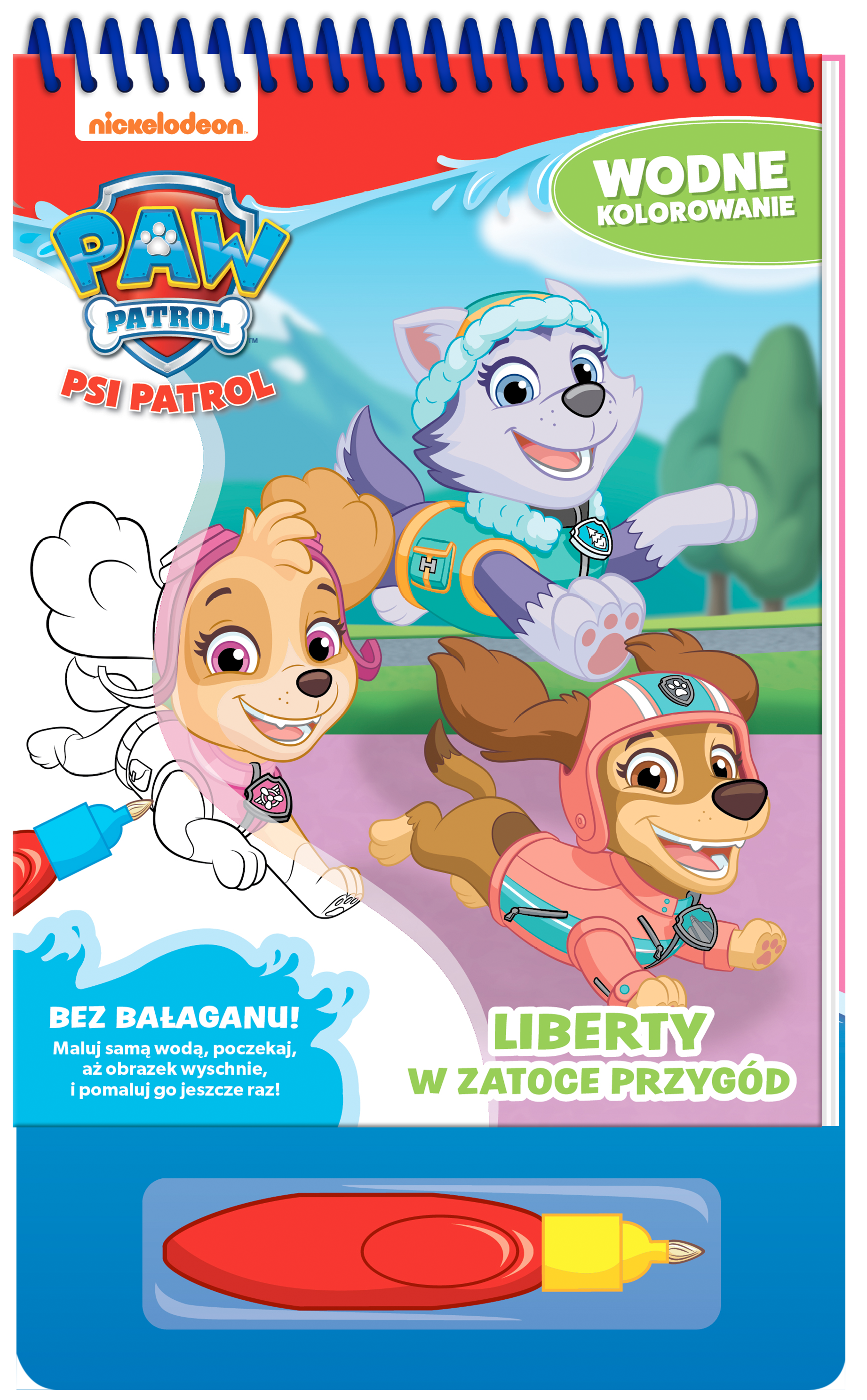 Image of Liberty w zatoce przygód. Psi Patrol. Wodne kolorowanie