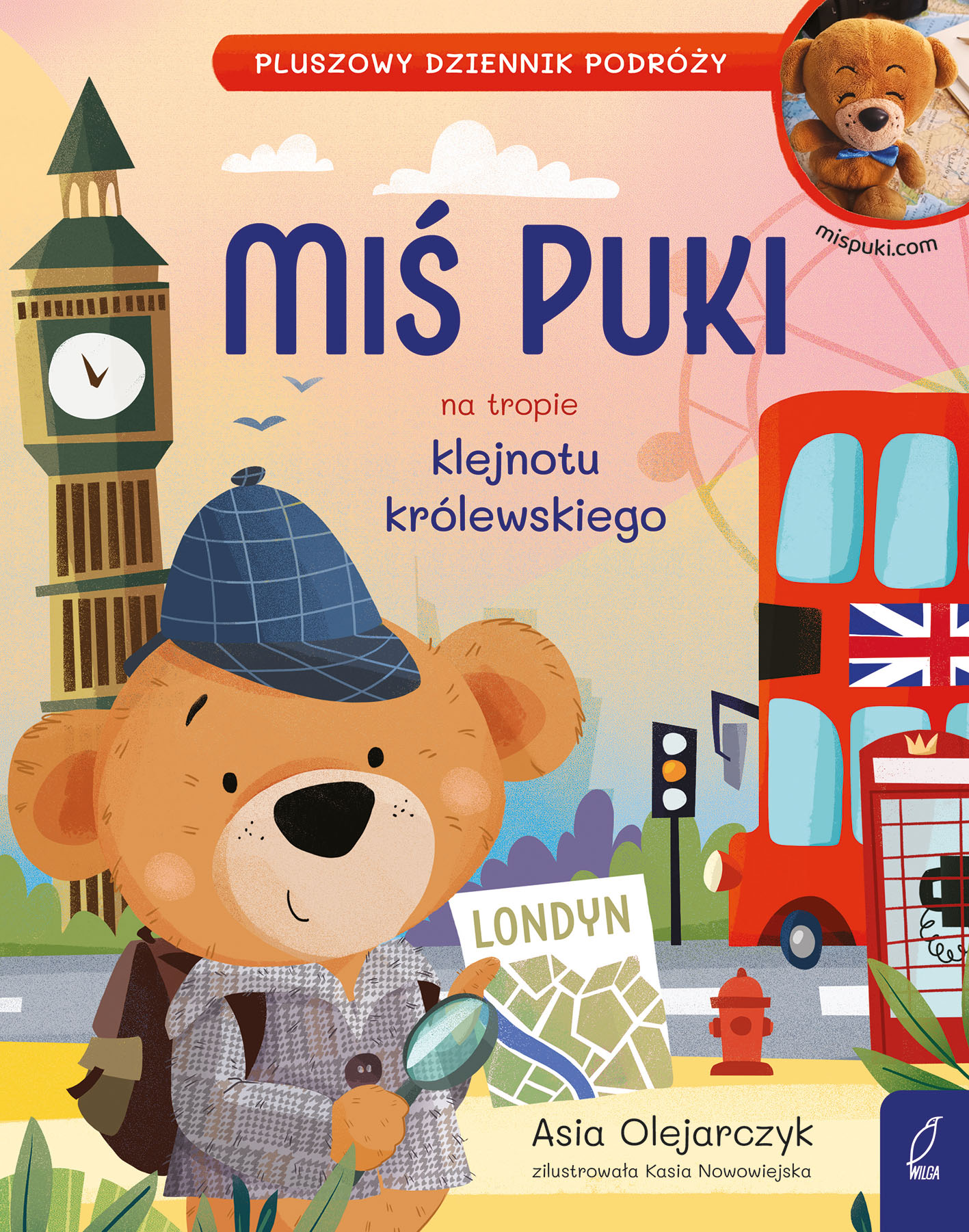 Image of Miś Puki na tropie klejnotu królewskiego. Pluszowy dziennik podróży