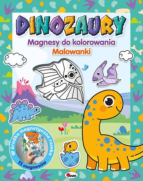 Image of Dinozaury. Magnesy do kolorowania