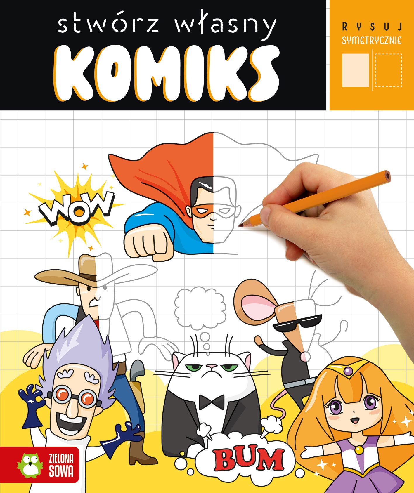 Image of Stwórz własny komiks. Rysuj symetrycznie