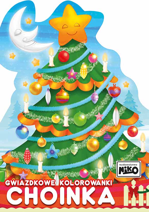 Image of Choinka. Gwiazdkowe kolorowanki