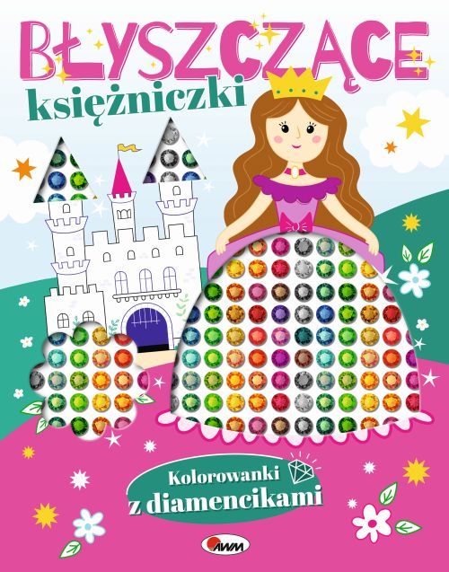 Image of Błyszczące księżniczki. Kolorowanki z diamencikami