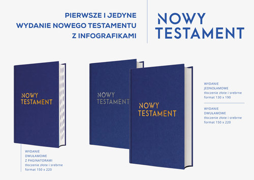 Image of Nowy Testament z paginatorami (160 x 220) tłoczenie złote