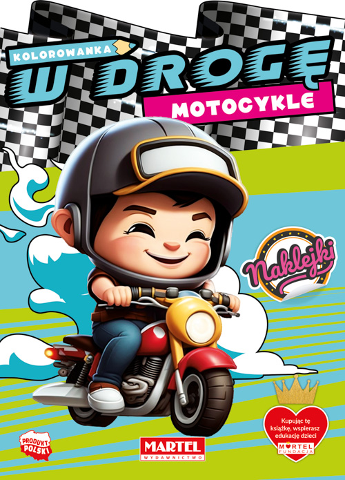 Image of Kolorowanka Motocykle z naklejkami. W drogę