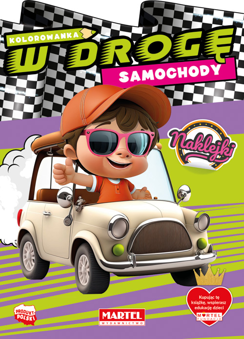 Image of Kolorowanka Samochody z naklejkami. W drogę