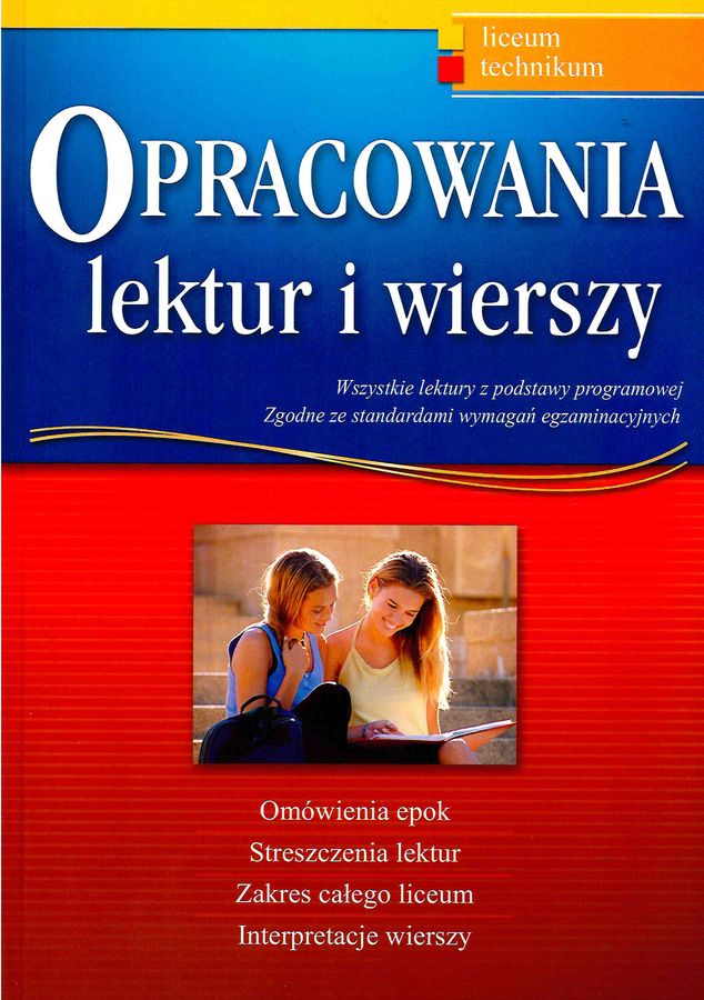 Image of Opracowania lektur i wierszy liceum technikum