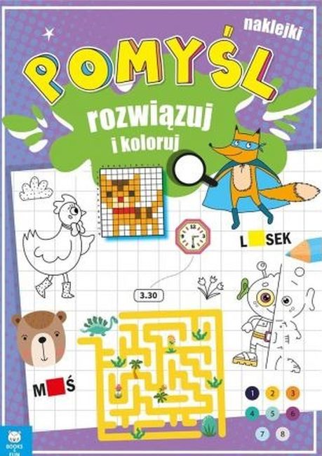 Image of Pomyśl rozwiązuj i koloruj