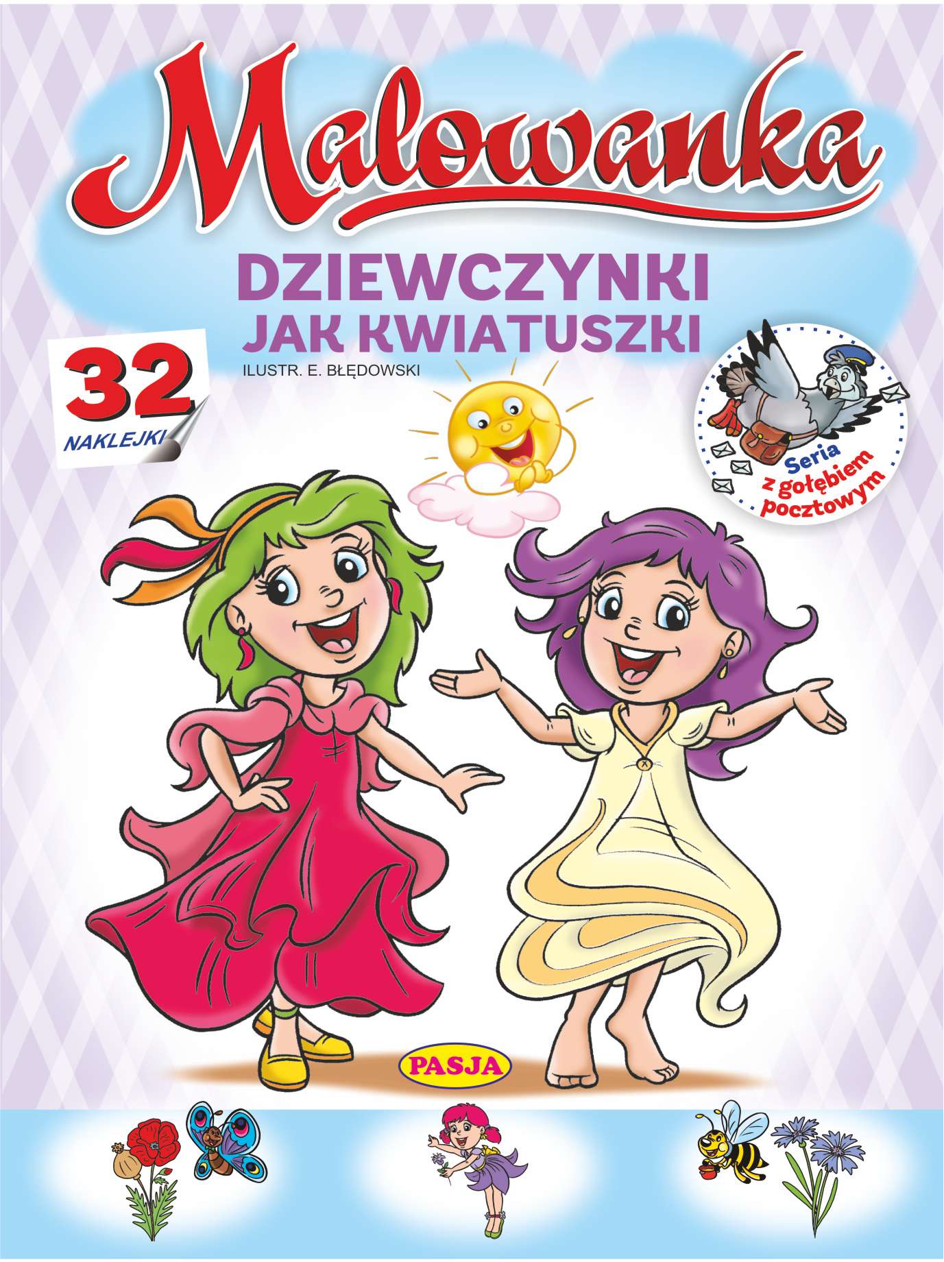 Image of Dziewczynki jak kwiatuszki Malowanka