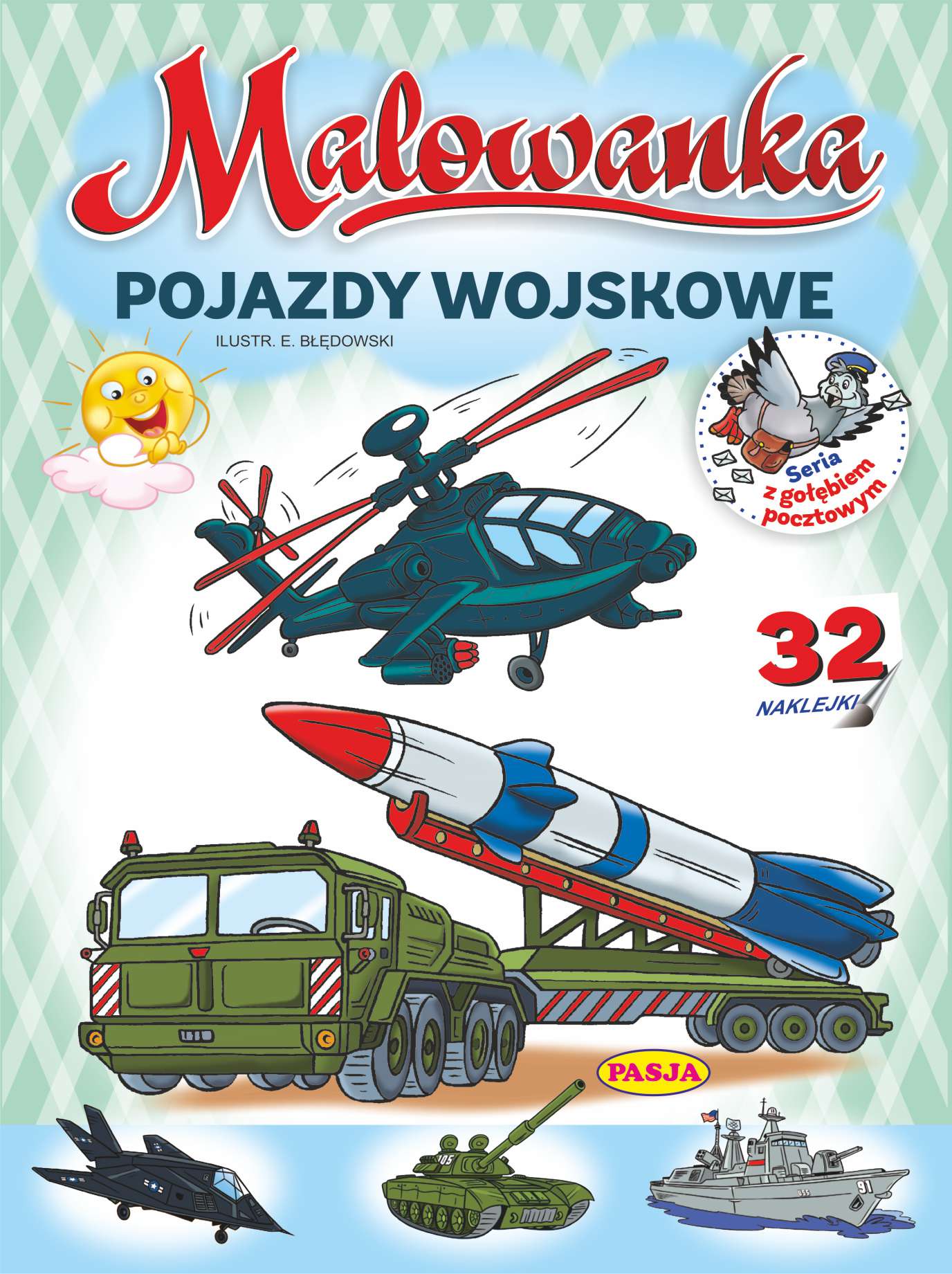 Image of Pojazdy wojskowe. Malowanka