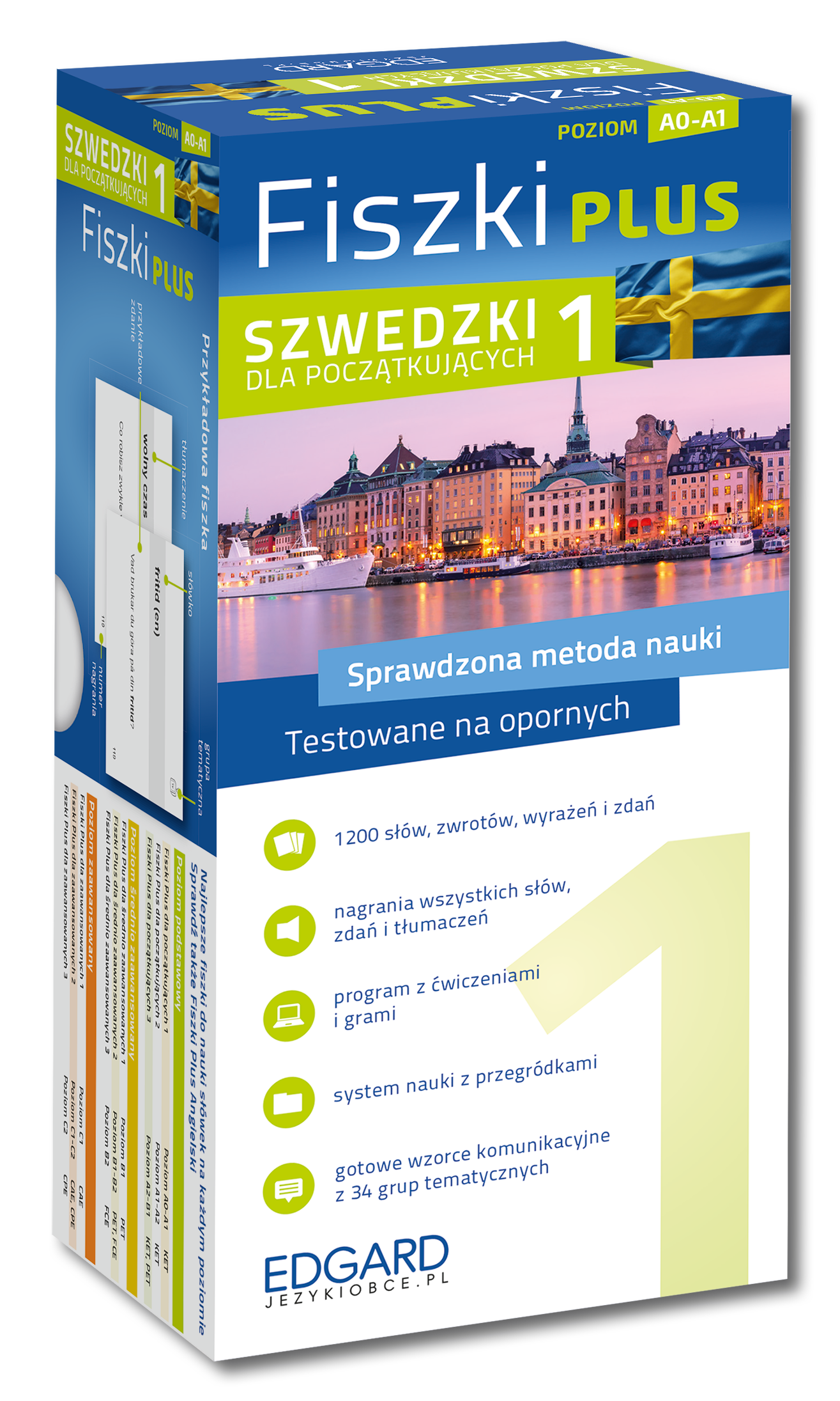Image of Szwedzki. Fiszki PLUS dla początkujących 1. Fiszki Plus