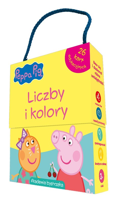 Image of Świnka Peppa Liczby i kolory Karty edukacyjne w pudełku z rączką