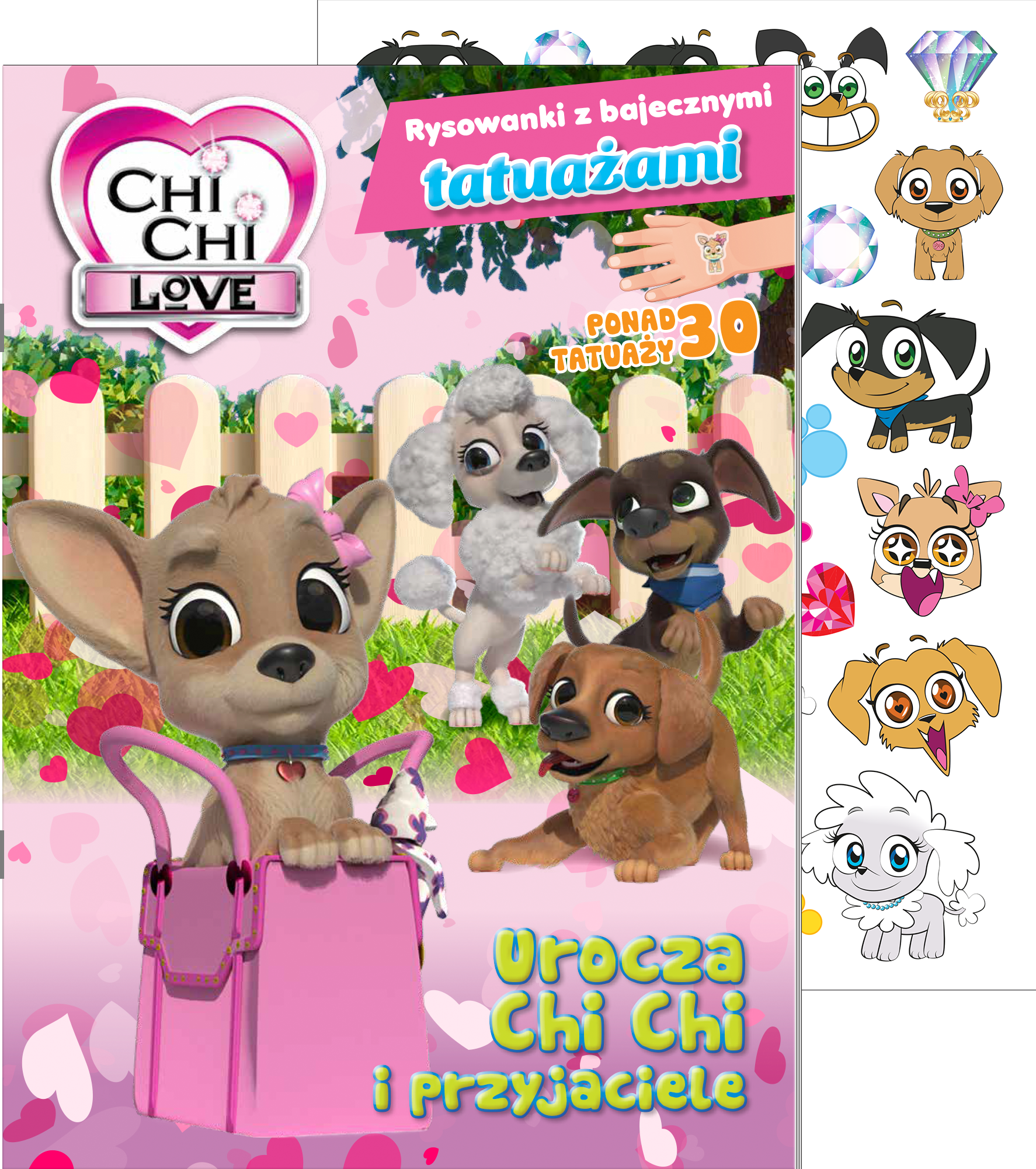 Image of Urocza Chi Chi i przyjaciele. Chi chi love. Rysowanki z bajecznymi tatuażami