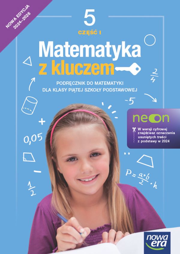 Image of Matematyka z kluczem NEON podręcznik dla klasy 5 część 1 szkoły podstawowej EDYCJA 2024-2026