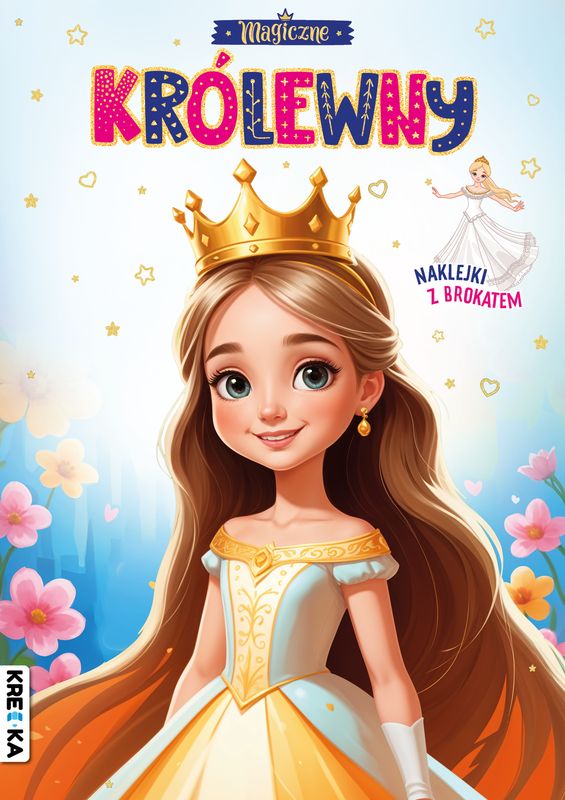 Image of Magiczne królewny. Kolorowanka z brokatem