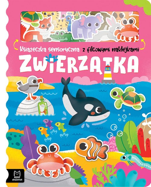 Image of Zwierzątka Książeczka sensoryczna z filcowymi naklejkami