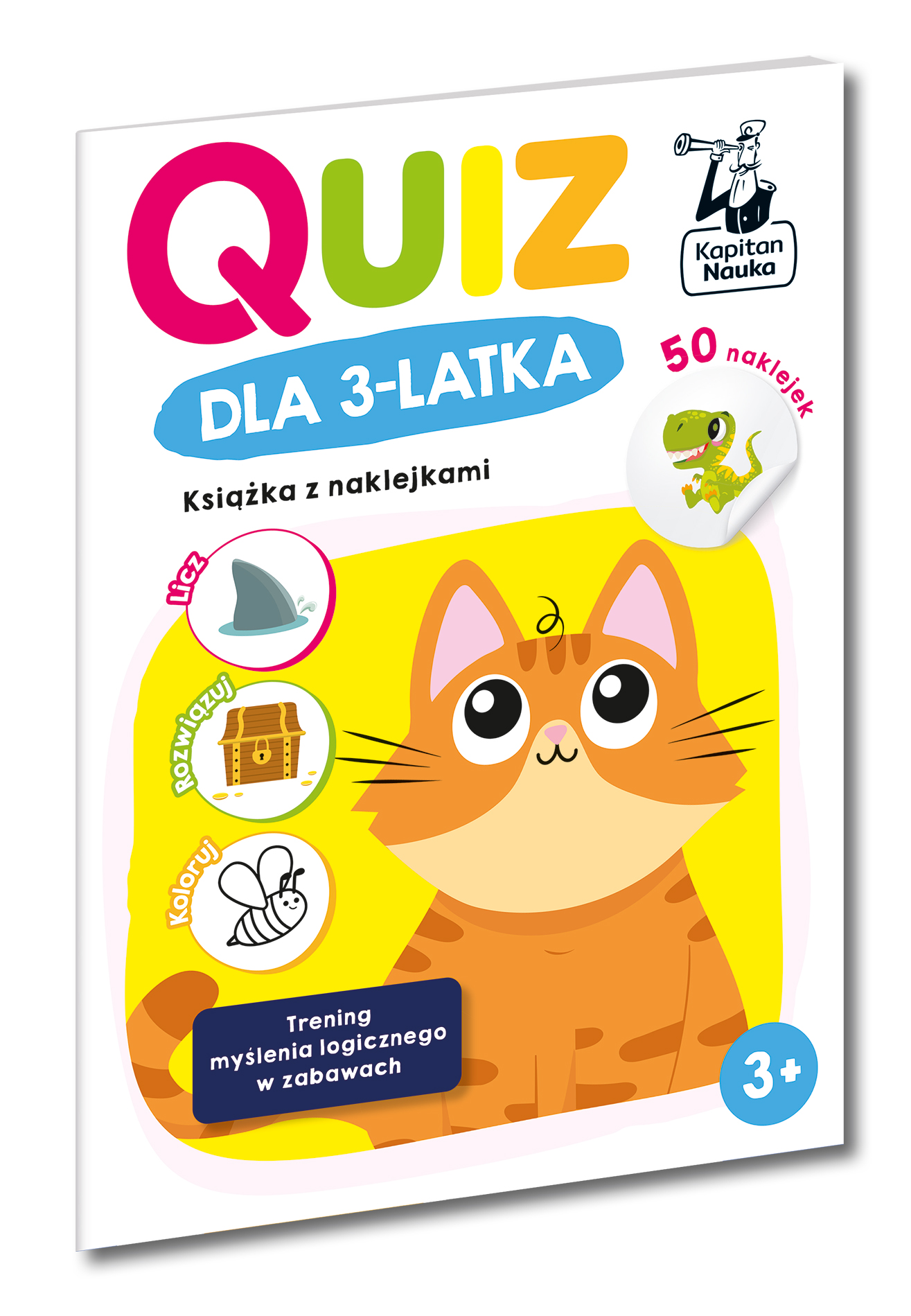Image of Quiz dla 3-latka. Książka z naklejkami