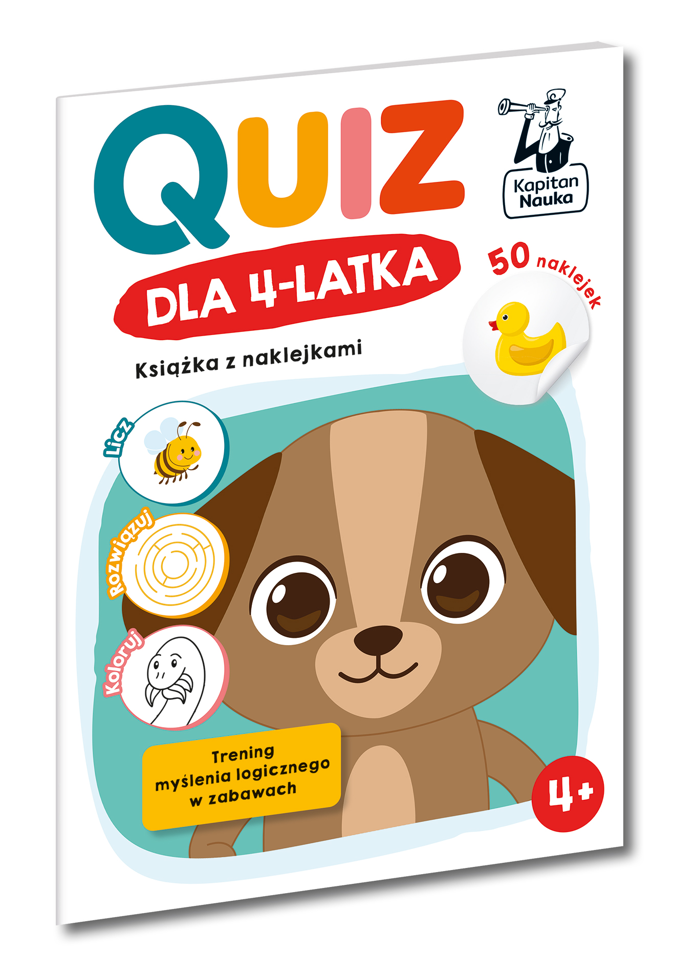 Image of Quiz dla 4-latka. Książka z naklejkami