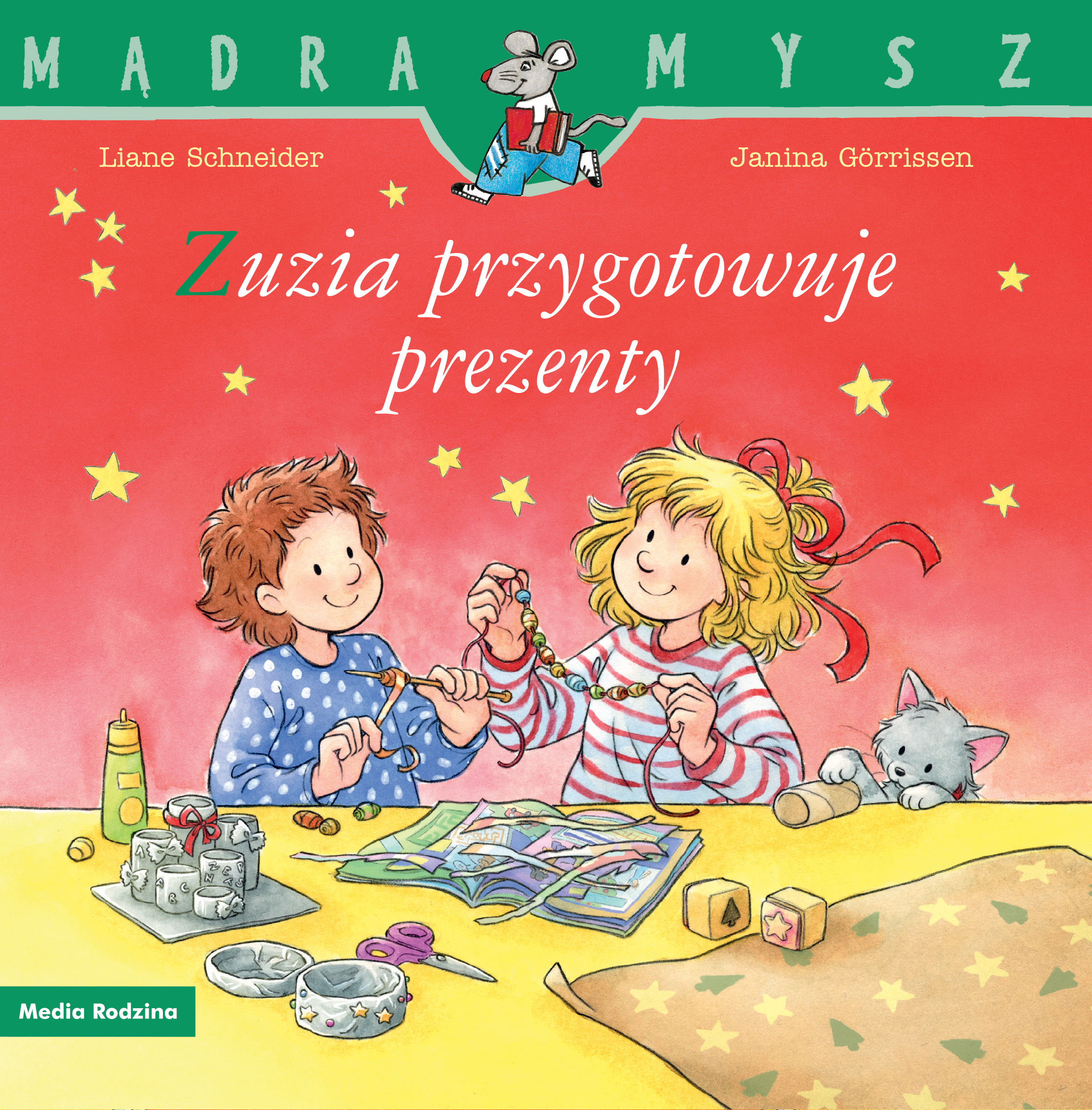 Image of Zuzia przygotowuje prezenty. Mądra Mysz