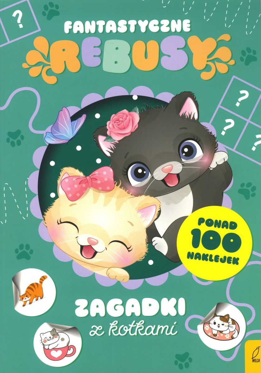 Image of Zagadki z kotkami. Fantastyczne rebusy
