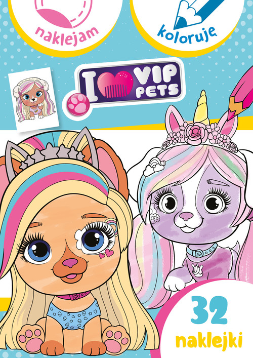 Image of I love my VIP Pets. Naklejam i koloruję
