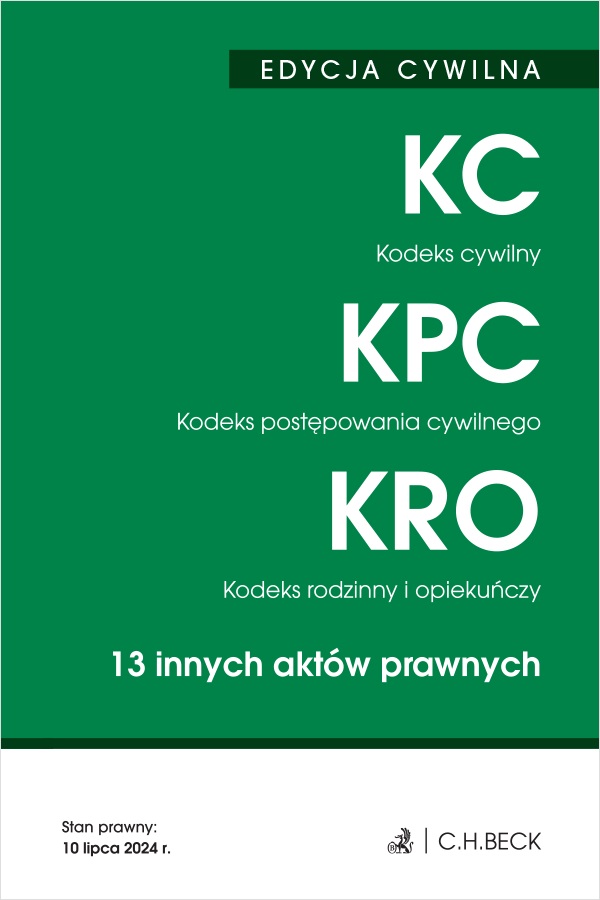 Image of Kodeks cywilny. Kodeks postępowania cywilnego. Kodeks rodzinny i opiekuńczy. 13 innych aktów prawnych. Edycja cywilna wyd. 49